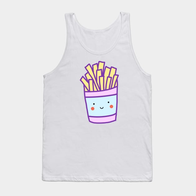 Kawaii French Fries (Pastel) Tank Top by designminds1